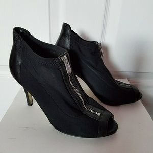 Adrienne Vittadini Gya Stretch Peep Toe Boot